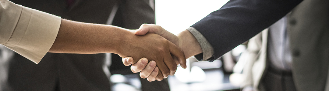 two people shaking hands